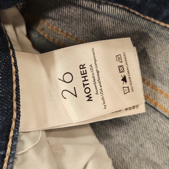 💕MOTHER💕 The Tomcat jeans ~ Snipped In The Bud Button Fly 26 - Picture 15 of 16